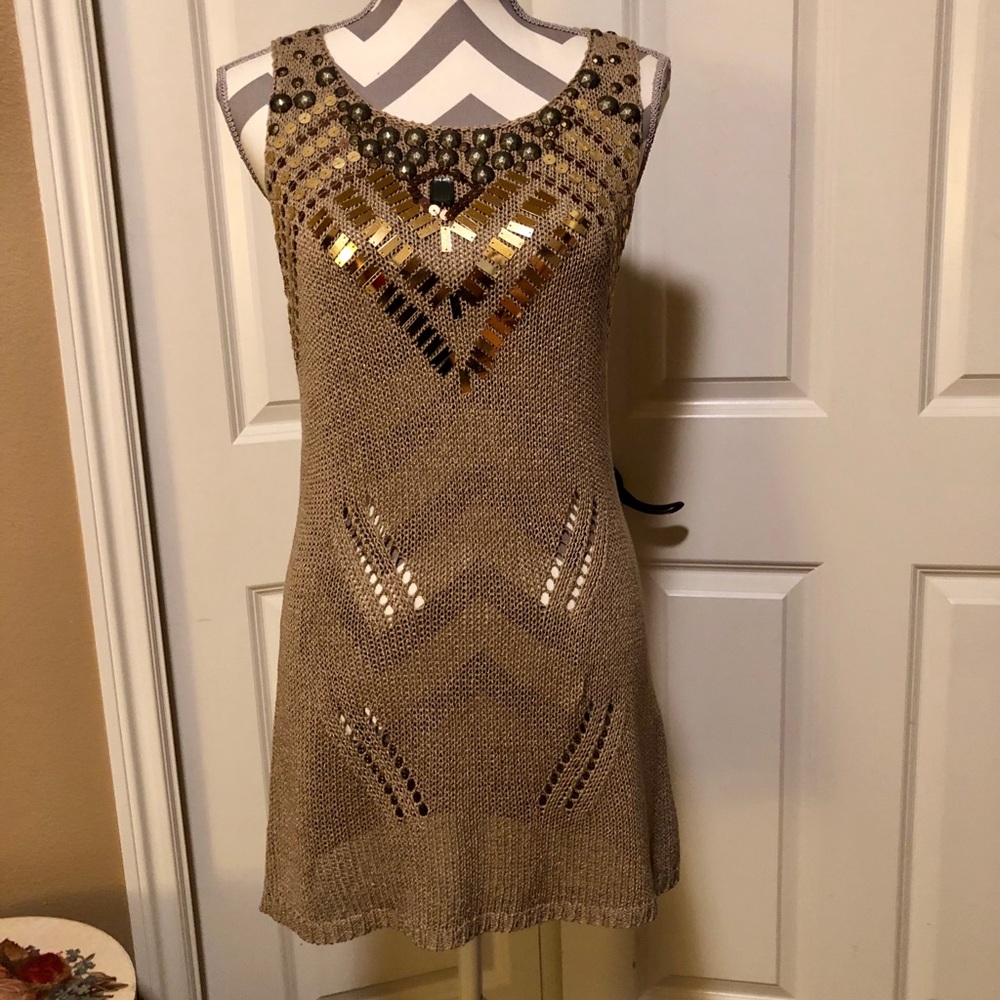 BCBG MaxAzria Embellished Tunic